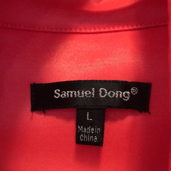 🧵 Samuel Dong Salmon Colour Blazer - Picture 3 of 3